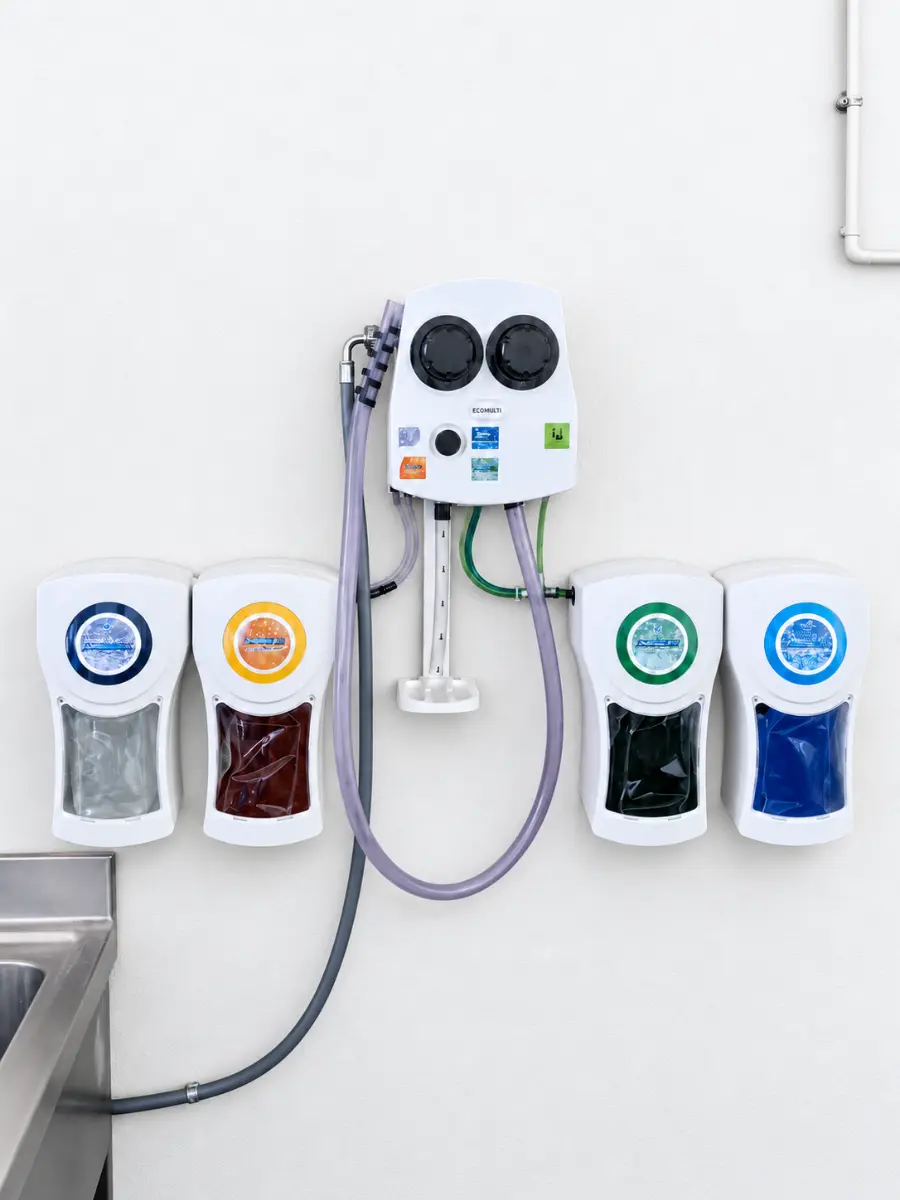 Instalación de dosificación con equipos y productos concentrados Vijusa